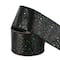 2.5" x 6.6yd. Black Glow-in-the-Dark Wired Glitter Taffeta Ribbon by Celebrate It®